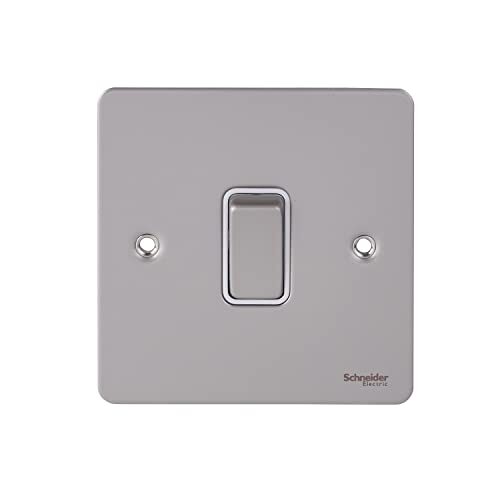 SCHNEIDER ELECTRIC GU1212WPN Ultimate platte plaat, 2-weg schakelaar, 1 versnelling, parelnikkel