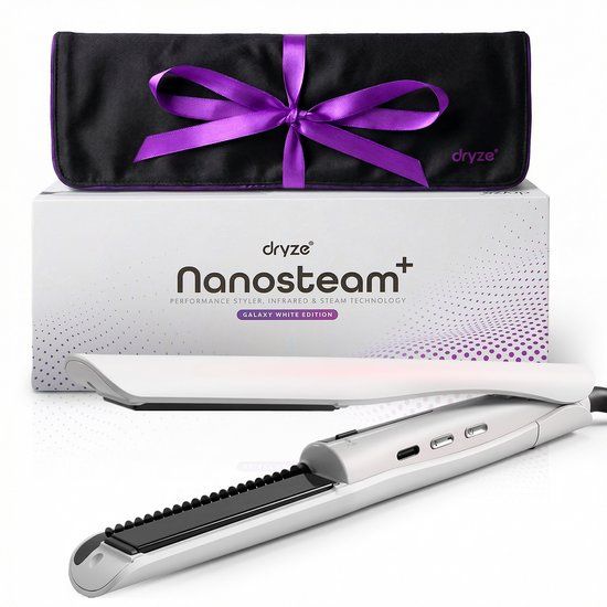 Dryze Nanosteam® Stoom stijltang met Infrarood Technologie