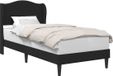 vidaXL Bedframe met hoofdeinde Zwart 90 x 190 cm Kunstleer