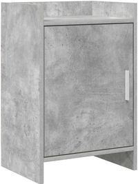 vidaXL Table de chevet gris béton 40 x 30 x 60 cm Bois de placage