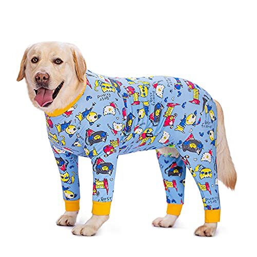 JRKJ Hondenkleding camouflage hond pyjama jumpsuit lichtgewicht hond kostuum onesies voor middelgrote grote honden meisje/jongen shirt