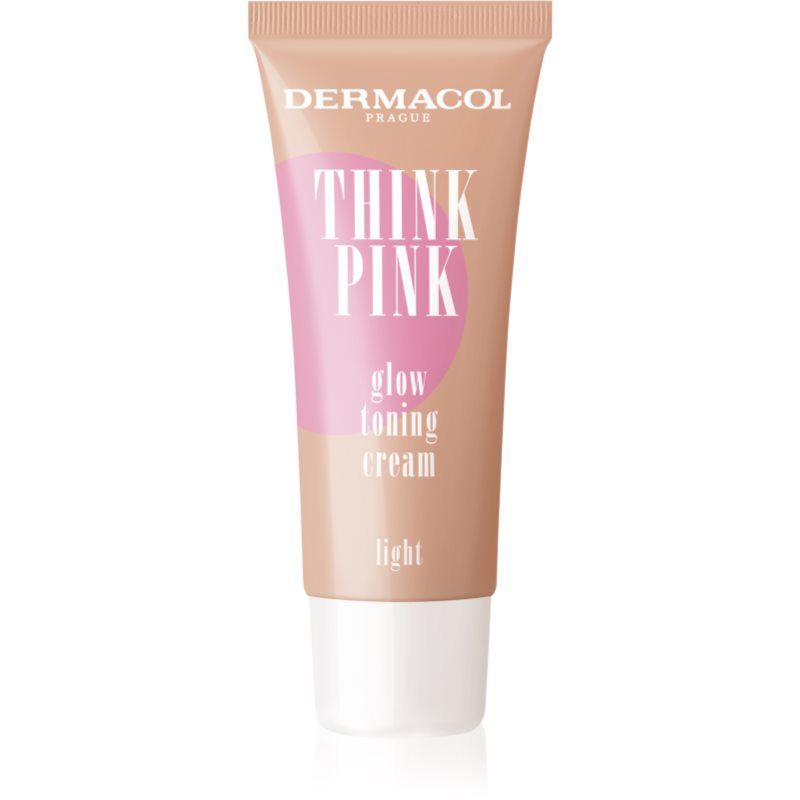 DERMACOL Think Pink Glow Toning Cream - Rozjasňující Tónovací Krém 30 Ml