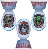 Merkloos / Sans marque Horror toilethoes - Halloween WC feestdecoratie - 40 x 30 cm