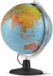 Kangaro Wereldbol Globe met verlichting - blauw - 30 cm - Topografie/aardrijkskunde - kunststof