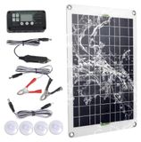 Ensemble de panneaux solaires 50W, 12V, monocristallin, avec régulateur de charge 30A, adapté aux camping-cars et aux bateaux