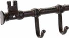 DKD Home Decor Wandkapstok Gietijzer Bruin