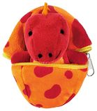 Knuffeldier Dino in bleu/gris 9 cm