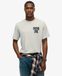 Superdry Homme T-shirt Ample Outdoor Narrative Gris Taille: S