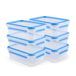 Emsa Clip & Close Food Conservation, Food Storage Container Set, 6-Delig, Lekdicht, Hygiënisch, 6 x 1,0 l, N1032652