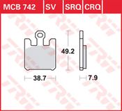 TRW Plaquettes de frein MCB 742 SV Performance