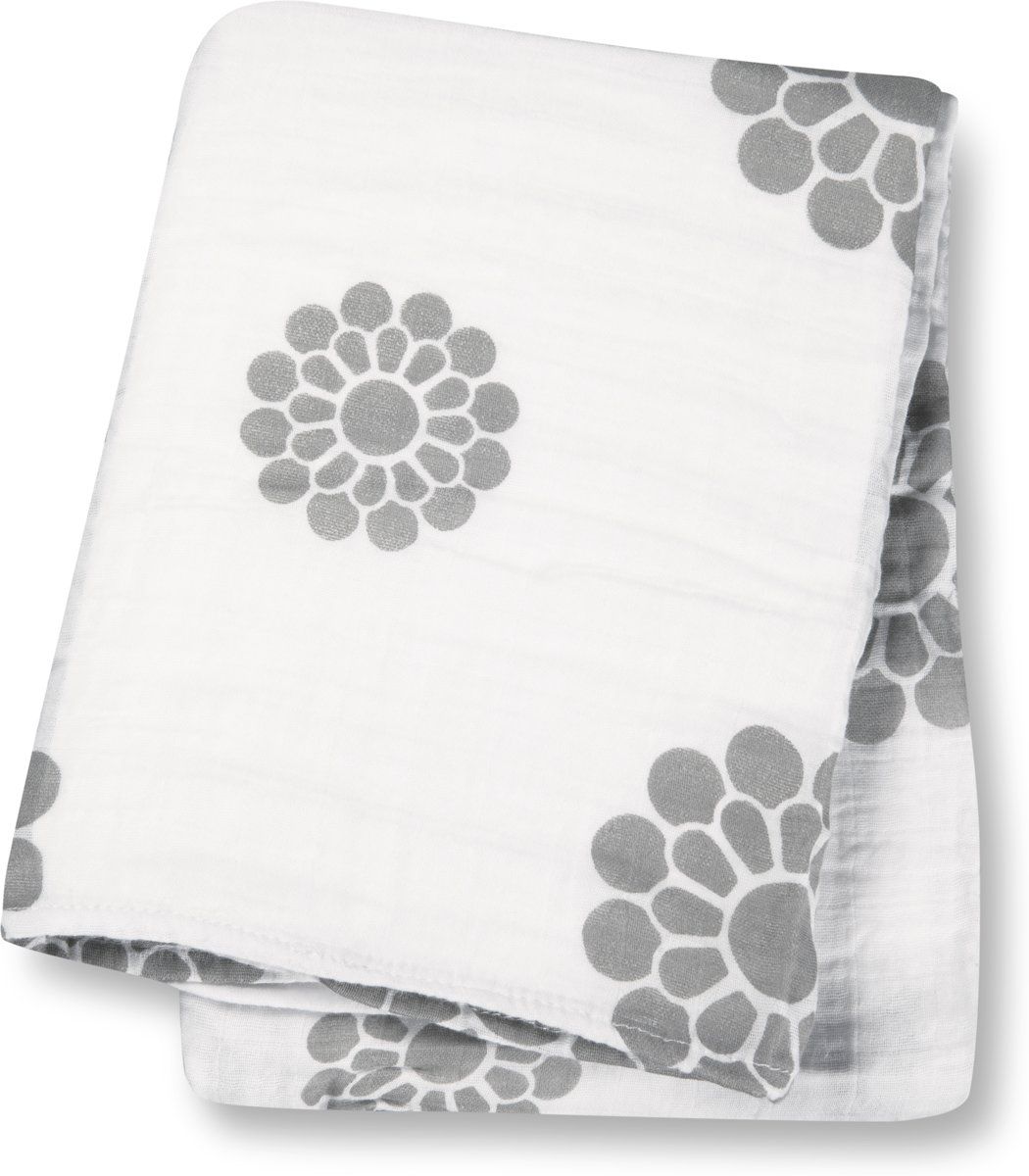 Lulujo Swaddle 100% Katoen 120x120 cm - Peonies