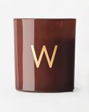 HEMA Bougie En Verre Ø8x9cm Lettre W (cognac)