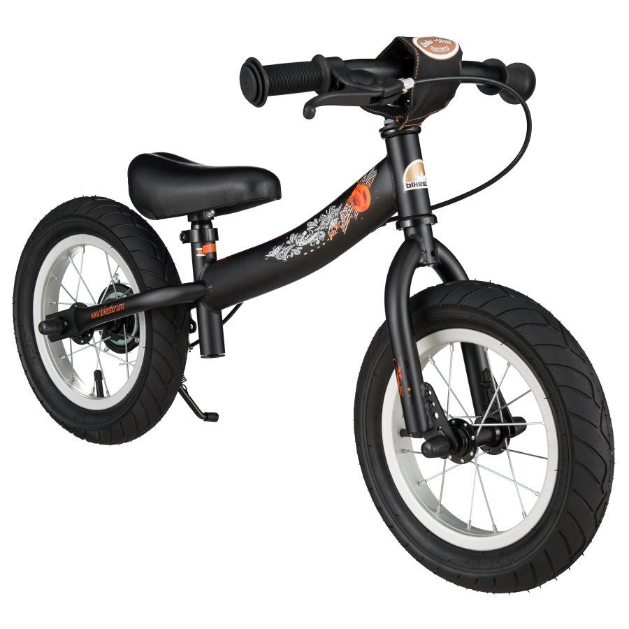 Bikestar® Loopfiets 12 Mat zwart