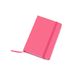 Merkloos Notitieboekje met harde kaft en elastiek - roze - 9 x 14 cm - 100 blanco paginas