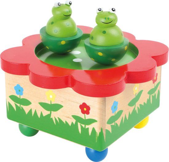 Small Foot - Houten Muziekdoos Kikker - Educatief Spel - Multicolor