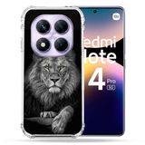 Cokitec Versterkte hoes voor Xiaomi Redmi Note 14 Pro 5G Majestueuze Dier Leeuw