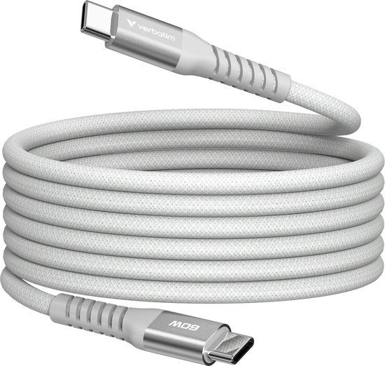 Verbatim USB-C naar USB-C kabel 1.2m Transparent