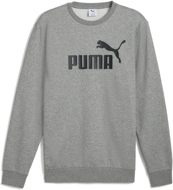 Puma Crew Sweatshirt ESS No.1 Logo Crew FL 682558 Medium Gray Heather-3XL