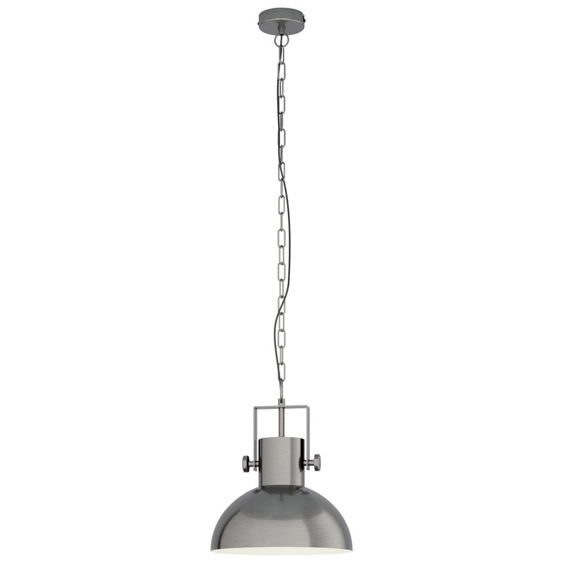 EGLO Hanglamp Lubenham 1 Nikkel 43167