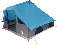 vidaXL Tipi Tent 8-persoons Blauw Taft