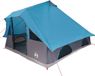 vidaXL Tipi Tent 8-persoons Blauw Taft