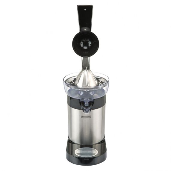 Bourgini Grand Citrus Juicer Deluxe - 130W - Black & Stainless Steel