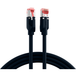 Draka Patchkabel RJ45 Patchkabel Cat.6A S/FTP LSZH, TM21 schwarz 10m - 1 VPE = 5 Stück