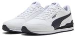 Puma Unisex ST Runner V4 L sneaker, blanc-bleu foncé, taille 36,5 EU
