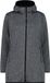 CMP Dames Parka met Vaste Capuchon - Fleece - Grijs - Maat 40