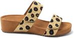 Lazamani Ellie Dames Slippers Leer Beige - Maat 40