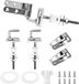 Shenzhen Haorui Industrial Technology Co., Ltd. 7 pièces jeu de fixation pour abattant de toilette, pièces de rechange pour couvercle de toilette, acier inoxydable, argent