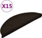 vidaXL Trapmatten - Zelfklevend - 15 stuks - 56x17x3 cm - Donkerbruin