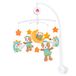Fehn 071214 Musik–Mobile Forest – Spieluhr–Mobile mit Bewohnern des Waldes – Melodie "Weißt du wieviel Sternlein stehen" – Zum Befestigen am Bett für Babys von 0 – 5 Monaten – Höhe: 65 cm, ø 40 cm