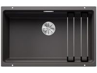 BLANCO ETAGON 700-U Silgranit spoelbak, 730x460 mm, met verschillende niveaus, grijze rots