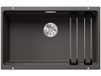 BLANCO ETAGON 700-U Silgranit spoelbak, 730x460 mm, met verschillende niveaus, grijze rots