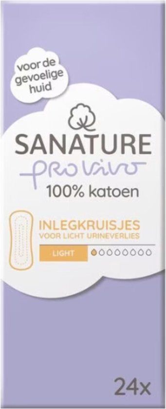 Sanature Inlegkruisjes Light Pro Vivo - 100% Katoen - 24 stuks