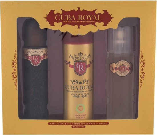 Cuba Royal Gift Set - Men's Fragrance Set (100ml EDT, After Shave & Deodorant)