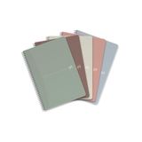 Oxford My Rec'up spiraalschrift, ft A4, 180 bladzijden, geruit 5 mm, geassorteerde kleuren 5 stuks