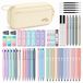Set de fournitures scolaires esthétiques avec trousse mignonne