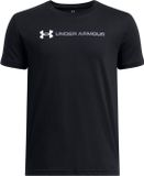 Under Armour UA B LOGO WORDMARK SS Unisex Sportshirt - Zwart - Wit - Grijs