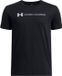 Under Armour UA B LOGO WORDMARK SS Unisex Sportshirt - Zwart - Wit - Grijs