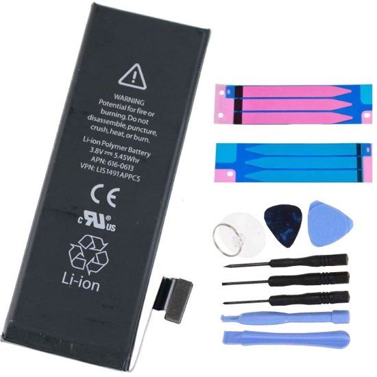 Batterij voor Apple iPhone 5S - AA+ Vervanging + Tools & Sticker Strips