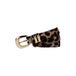 Legend leren riem met panterprint bruin