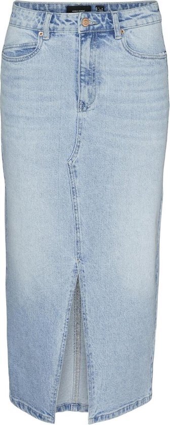 Vero Moda Rok Vmveri Hr Calf Denim Skirt Ga Mix N 10295731 Light Blue Denim Dames Maat - XL