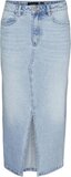 Vero Moda VMVERI HR Calf Denim Skirt - Light Blue Denim - Women's Size XL