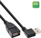 InLine Panda Inline USB A/USB A M/F 0.2m - Zwart