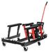 Cric moto - 680 kg - 13 à 38 cm - Support de montage sur roues