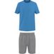ESMARA MEN Pyjama homme (Bleu/gris, M)