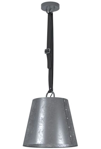 EGLO Chertsey Hanglamp - Zwart - Grijs - E27 - Ø 33,5 cm - Harde montage
