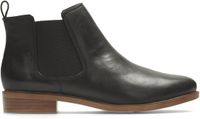 Clarks Taylor Shine Dames Enkellaarzen Zwart Leer